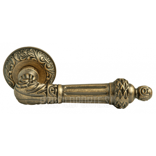 Ручка дверная Rucetti RAP CLASSIC 3 OMB Бронза античная состаренная