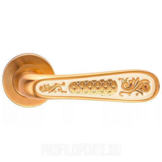 Ручка дверная Archie Flor Alivio S.GOLD Золото матовое