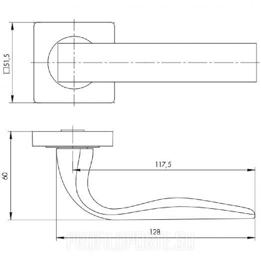 Схема и размеры ручки Ajax JK EVO