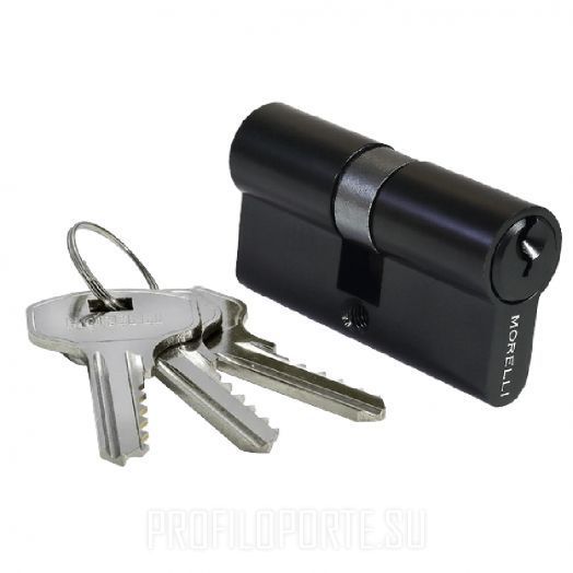 Ключевой цилиндр Morelli ключ-ключ 60C BL чёрный