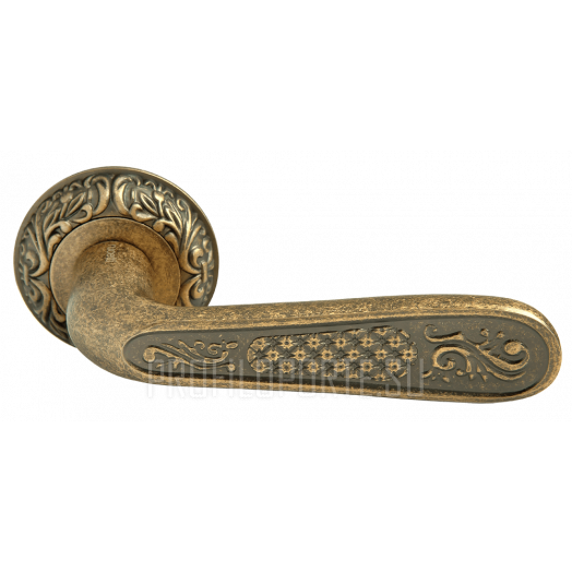 Ручка дверная Rucetti RAP CLASSIC 1 OMB Бронза античная состаренная